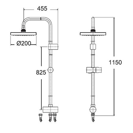 ฝักบัว RAIN SHOWER เดี่ยว AMERICAN STANDARD A-6110-978-907 สีโครม_2