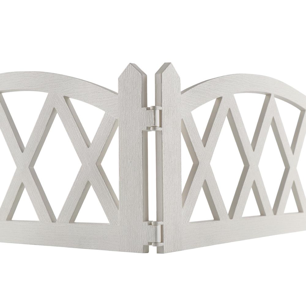 รั้วพลาสติกตั้งพื้น SPRING HT-806 สีขาว