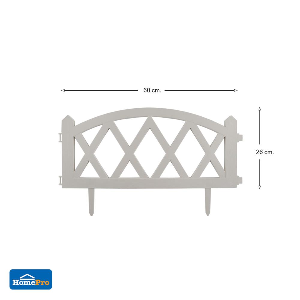 รั้วพลาสติกตั้งพื้น SPRING HT-806 สีขาว