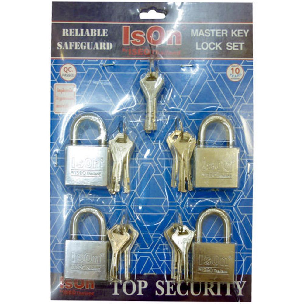 กุญแจมาสเตอร์คีย์ ISON MK877CP40/4 40 มม. (แพ็ก 4 ชิ้น)