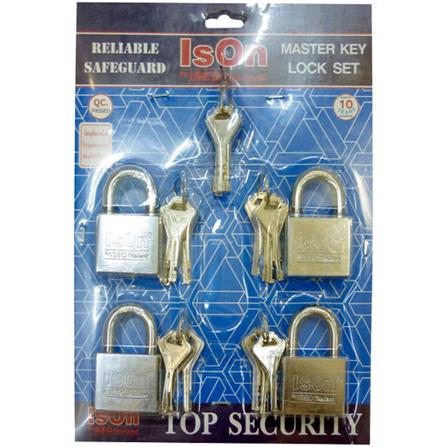 กุญแจมาสเตอร์คีย์ ISON MK877CP40/4 40 มม. (แพ็ก 4 ชิ้น)