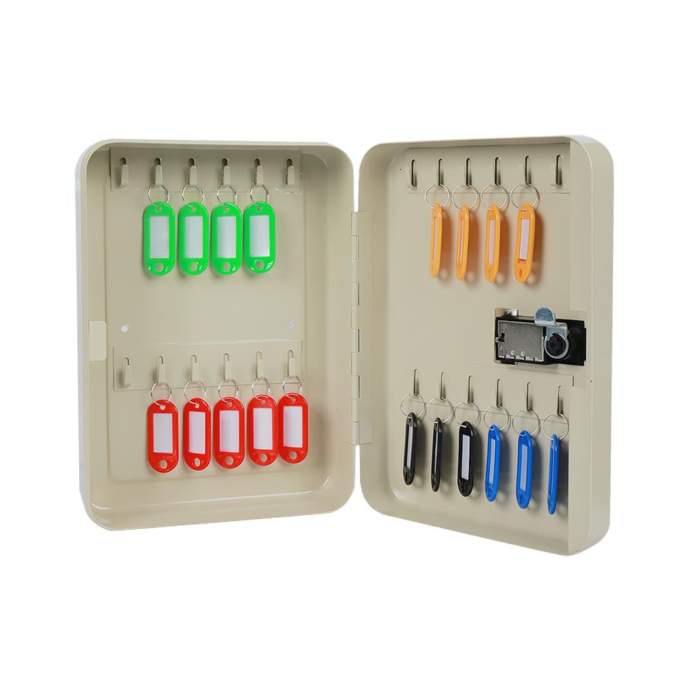 กล่องกุญแจรหัส 24 ดอก BOXES TS0077G สีครีม