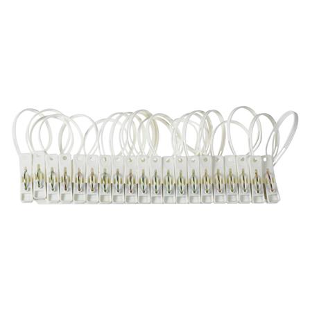 กิ๊บหนีบผ้า PIONEER สีขาว แพ็ค20ชิ้น_0