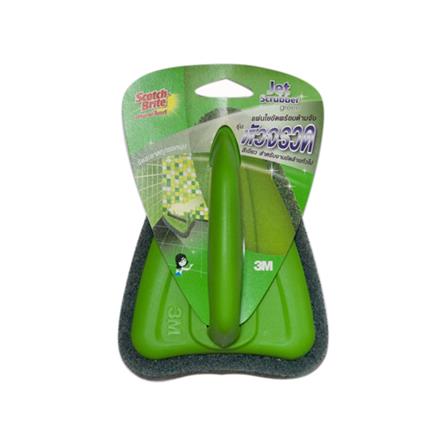 แปรงใยขัดหัวจรวดพร้อมด้ามจับ SCOTCH-BRITE สีเขียว