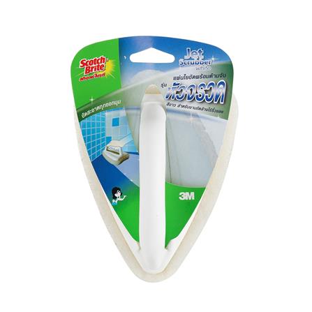 แปรงใยขัดหัวจรวดพร้อมด้ามจับ SCOTCH-BRITE สีขาว_2