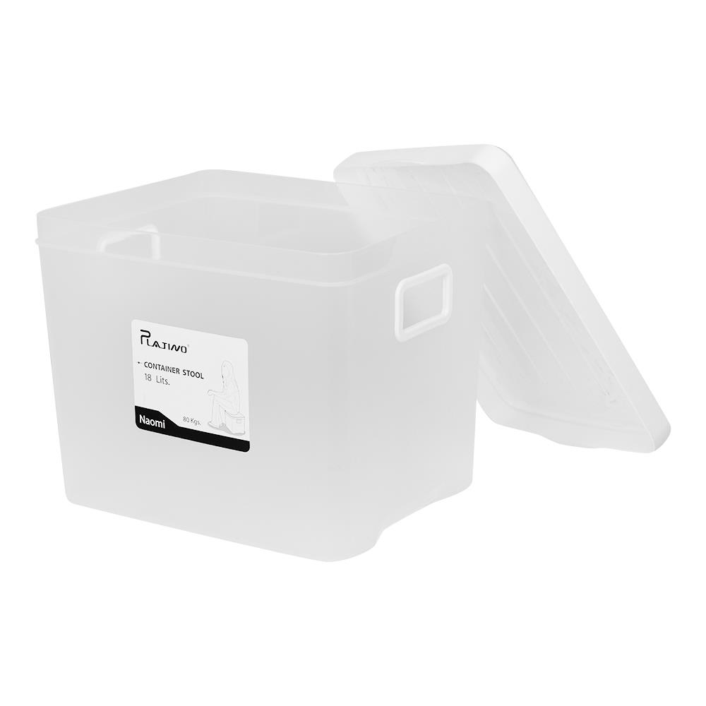 STORAGE BOX WITH LID JCP K88 34X26.5X26.5CM WHITE