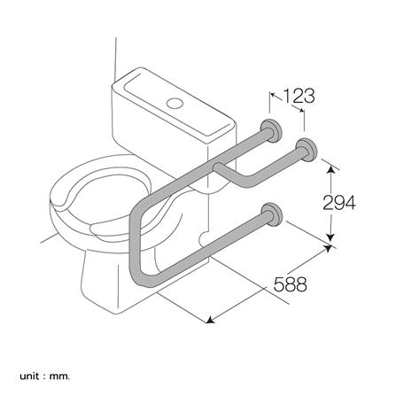 ราวมือจับกันลื่นข้างโถสุขภัณฑ์ WS HR-1108-2_3