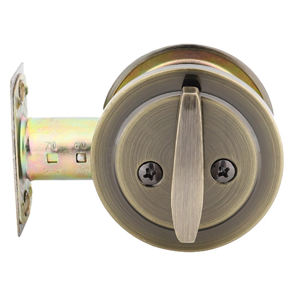 กุญแจลิ้นตาย 1 ด้าน HAFELE 489.10.361 สีทองเหลืองรมดำ