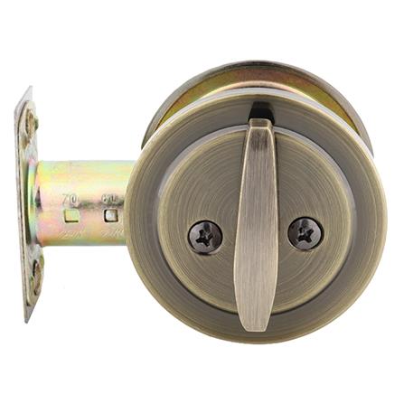 กุญแจลิ้นตาย 1 ด้าน HAFELE 489.10.361 สีทองเหลืองรมดำ_1