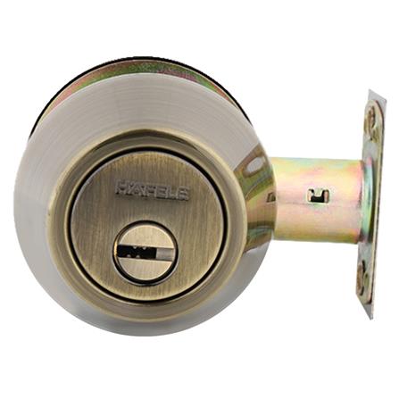 กุญแจลิ้นตาย 1 ด้าน HAFELE 489.10.361 สีทองเหลืองรมดำ_2