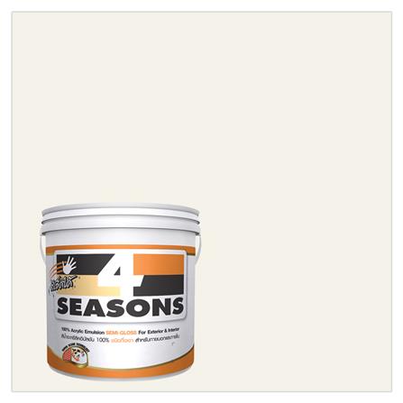 สีน้ำทาภายนอก TOA 4 SEASONS สีขาว #AG1000 กึ่งเงา 1 แกลลอน_0
