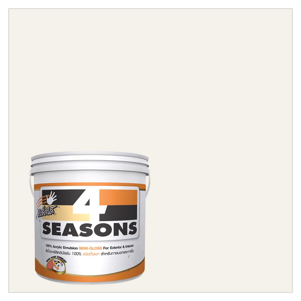 สีน้ำทาภายนอก TOA 4 SEASONS สีขาว #AG1000 กึ่งเงา 5 แกลลอน