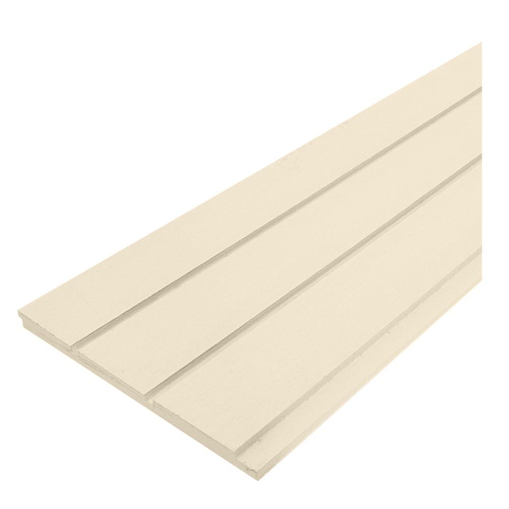 ไม้ผนังบังใบ CONWOOD G2 ลายเสี้ยน 20.3X305X1.1 ซม. สีขาวงาช้าง_1