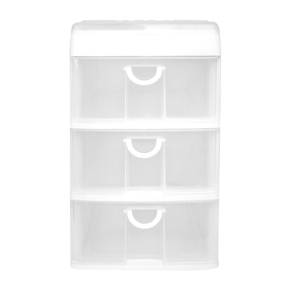 ชั้นลิ้นชักเล็ก 3 ชั้น JCP 5892 26x47x34.5 ซม. สีขาว