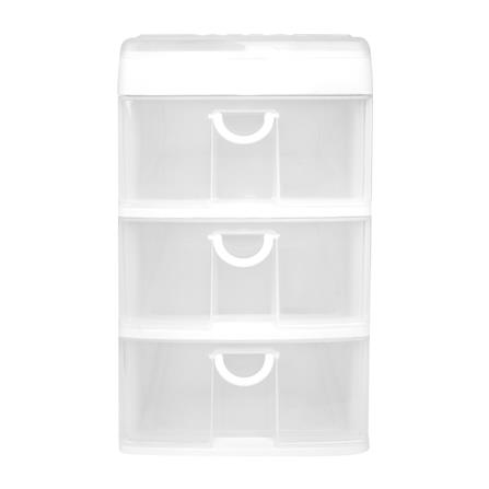 ชั้นลิ้นชักเล็ก 3 ชั้น JCP 5892 26x47x34.5 ซม. สีขาว