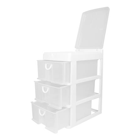 ชั้นลิ้นชักเล็ก 3 ชั้น JCP 5892 26x47x34.5 ซม. สีขาว_2