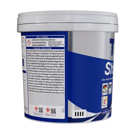 สีน้ำทาภายนอก ชนิดกึ่งเงา TOA SHIELD-1 BASE C สีขาว 2.5 แกลลอน_2