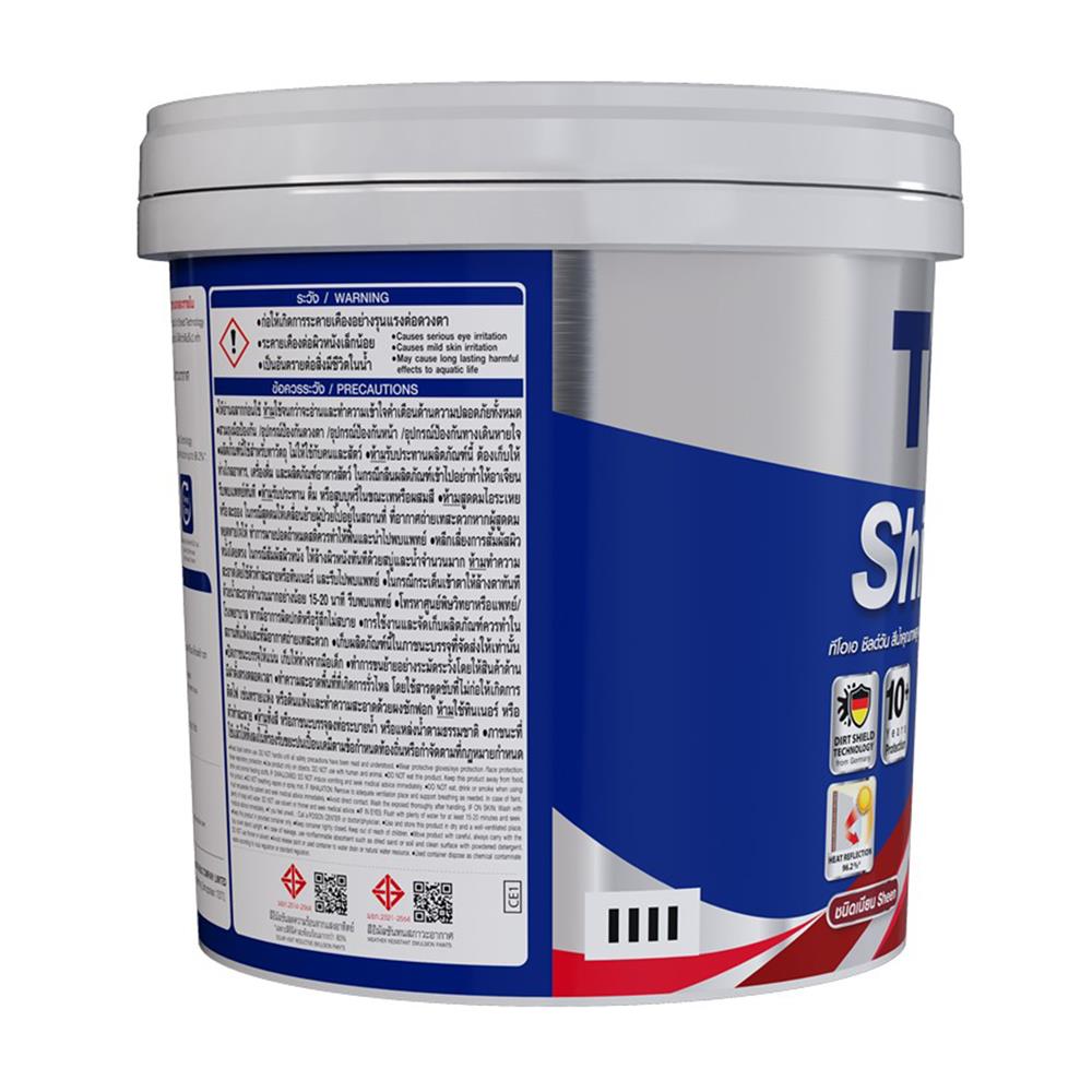 สีน้ำทาภายนอก ชนิดเนียน TOA SHIELD-1 BASE C สีขาว 2.5 แกลลอน