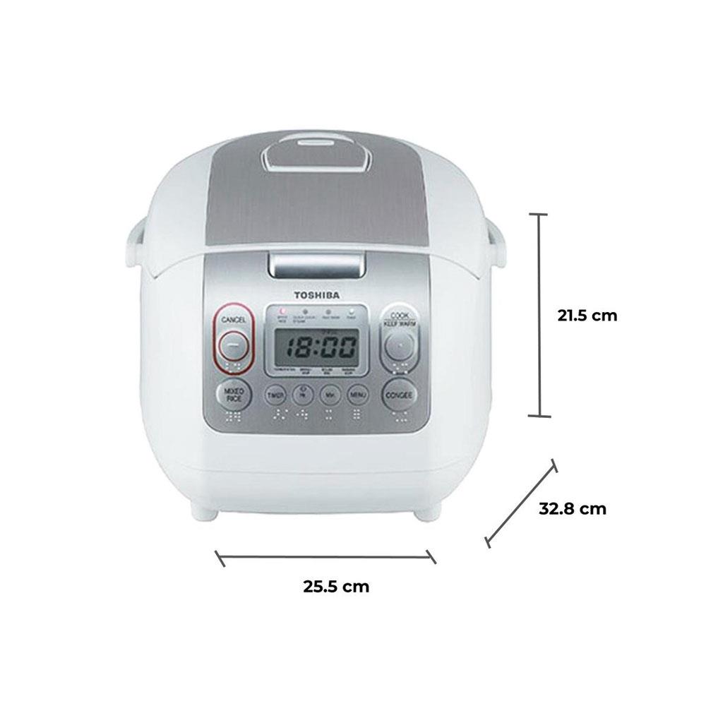หม้อหุงข้าวDIGITAL TOSHIBA RC10NMF(WT)A 1 ลิตร