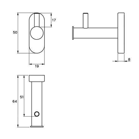 ขอแขวนผ้า WS AX-5501 สเตนเลส_1