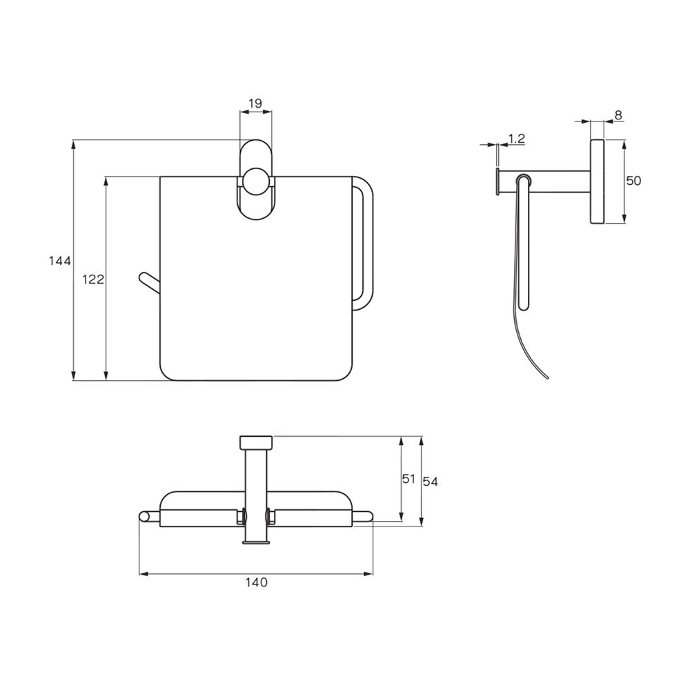 ที่ใส่กระดาษ WS AX-5502 สีสเตนเลส