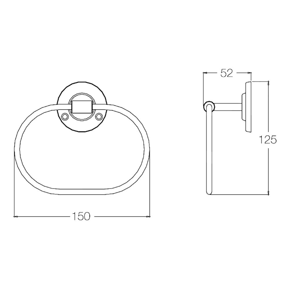 ห่วงแขวนผ้า WS HM-403 สเตนเลส