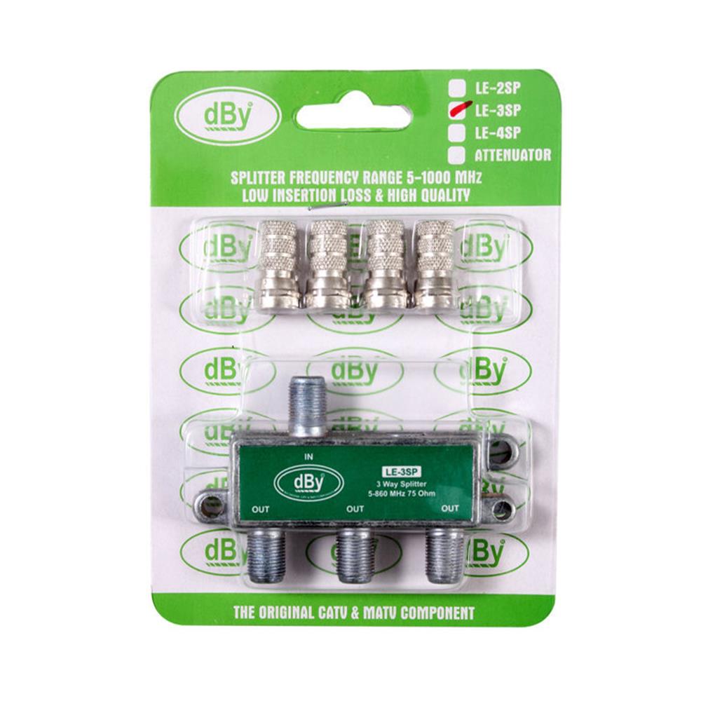 สปิตเตอร์เหล็ก 3 ทาง 75 โอห์ม DBY LE-3S