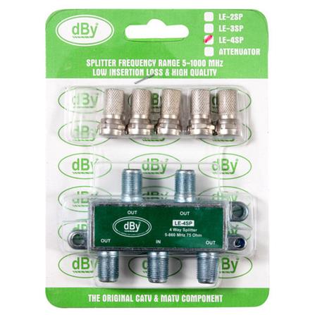 สปิตเตอร์เหล็ก 4 ทาง 75 โอห์ม DBY LE-4S