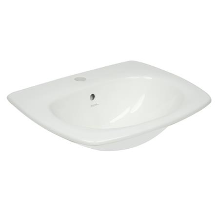 อ่างล้างหน้า ฝังบนเคาน์เตอร์ MOYA สีขาว_0