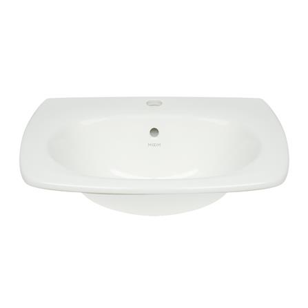 อ่างล้างหน้า ฝังบนเคาน์เตอร์ MOYA สีขาว_1