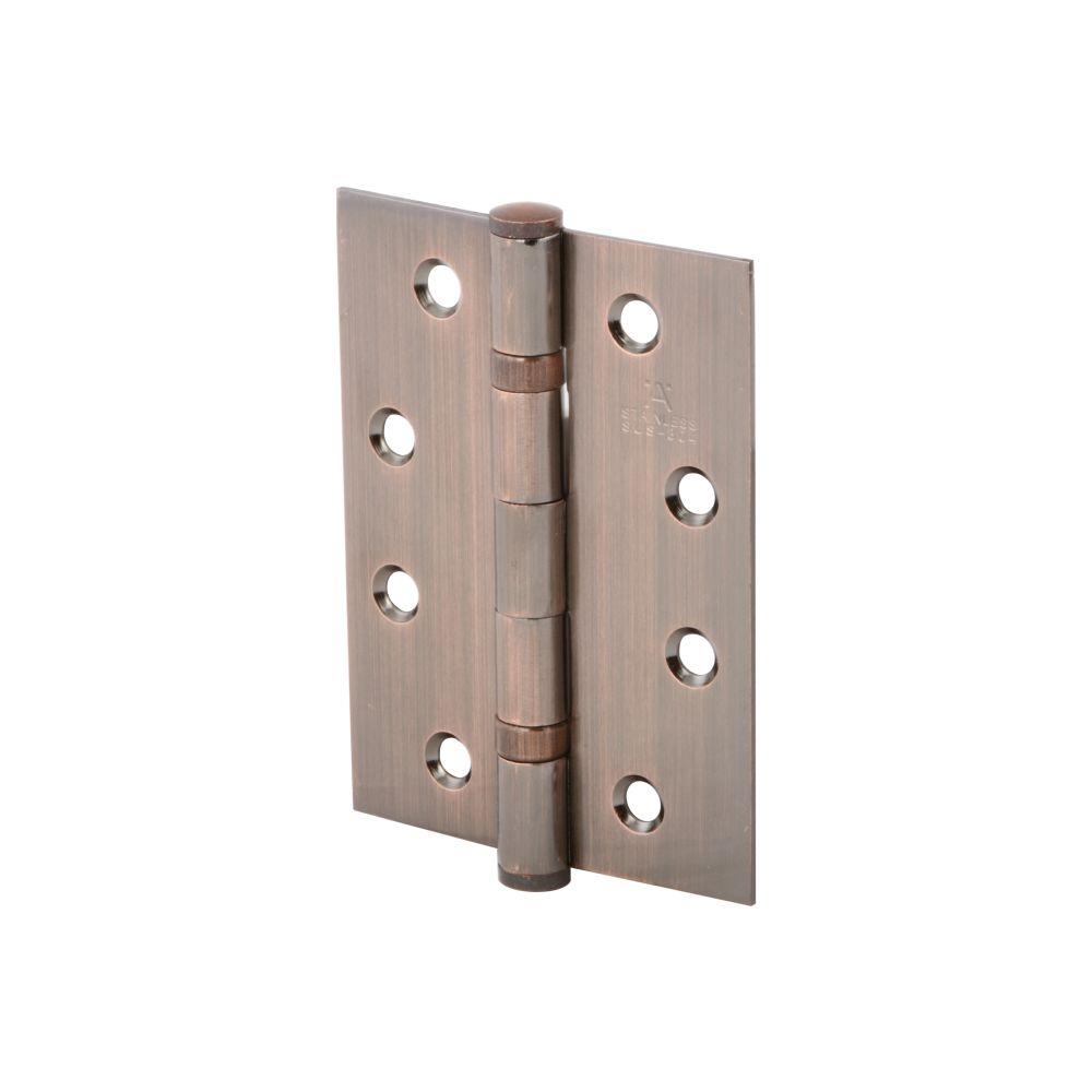 บานพับ 4X3 นิ้ว X 2 มม. HAFELE 489.04.900 สีทองแดงรมดำ แพ็ก 2 ชิ้น