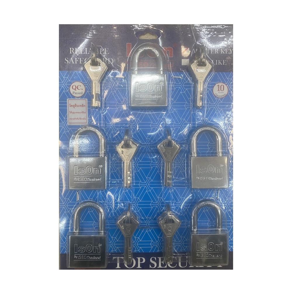 กุญแจคีย์อะไลก์ ISON 877CP 40 มม. สีสเตนเลส (ชุด 5 ตัว)