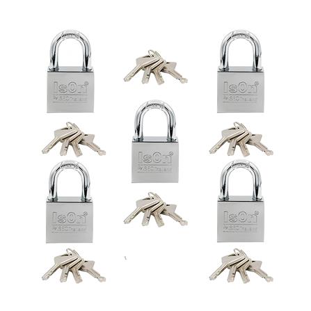 กุญแจคีย์อะไลก์ ISON 877CP 40 มม. สีสเตนเลส (ชุด 5 ตัว)_1