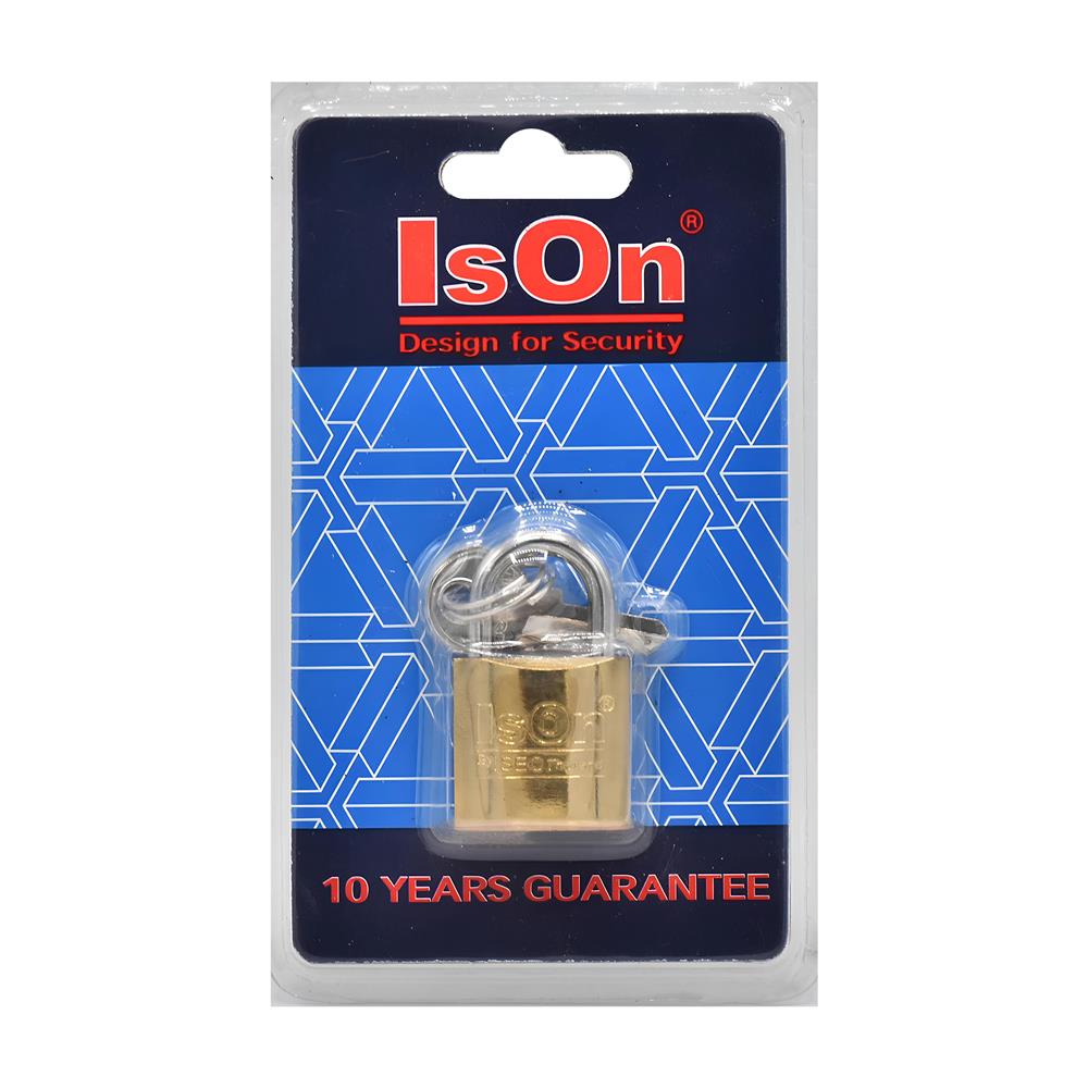 กุญแจสปริง ISON 25 มม. สีทอง