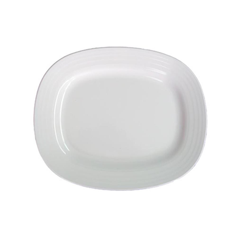 จานเมลามีนเปล 10 นิ้ว SUPERWARE สีครีม