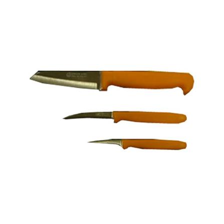 มีดแกะสลัก PENGUIN POPART ด้ามส้ม แพ็ก 3 ชิ้น