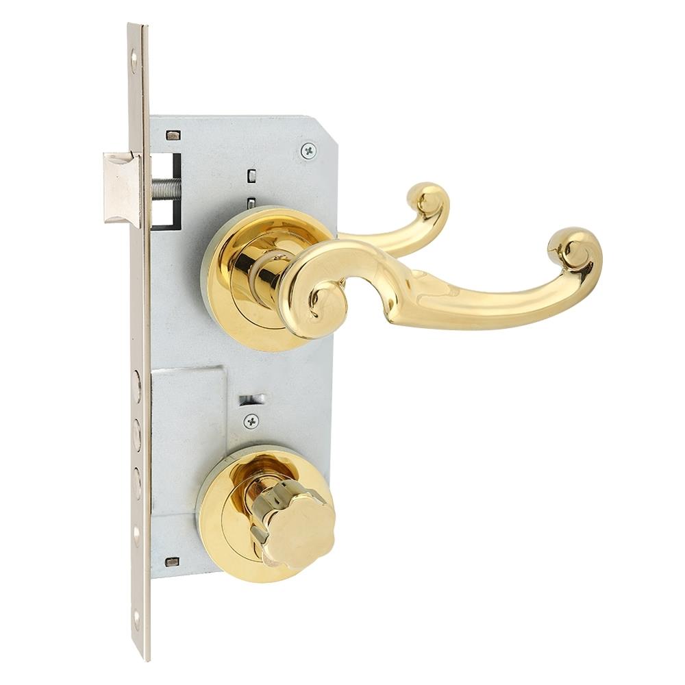 มือจับก้านโยกห้องทั่วไป MORTISE  MTL 404 สีทองเงา