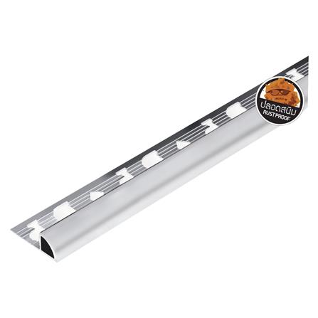 คิ้วอะลูมิเนียมมุมโค้งกลาง DP CA902010 2 ม. สีเงินเงา_0