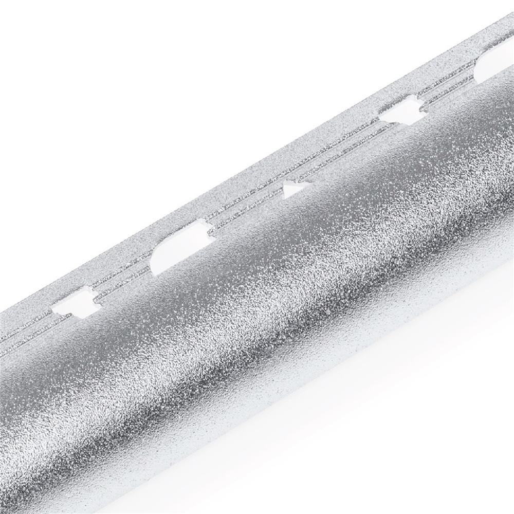 คิ้วอะลูมิเนียมมุมโค้งใหญ่ DP CAS 142010 2 ม. สีทรายเงิน