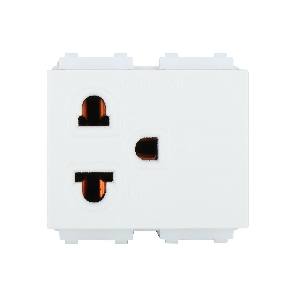 เต้ารับเดี่ยว 3 ขา PANASONIC WEG1191K สีขาว