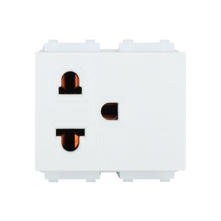 เต้ารับเดี่ยว 3 ขา PANASONIC WEG1191K สีขาว