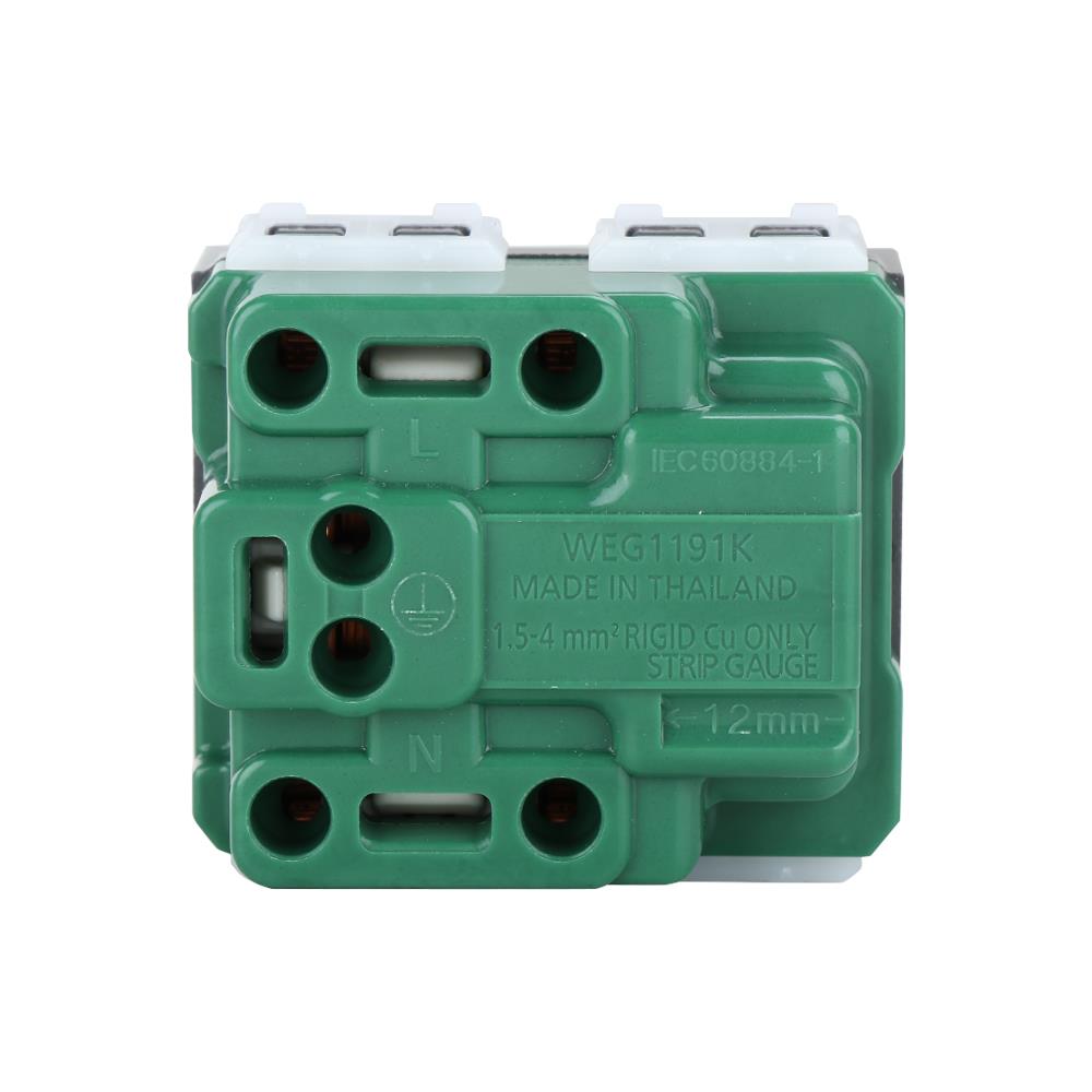 เต้ารับเดี่ยว 3 ขา PANASONIC WEG1191HK สีเทา