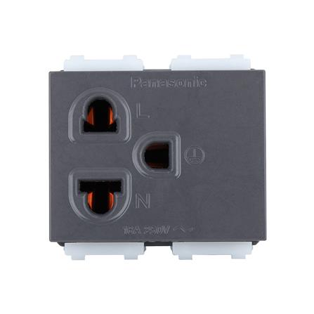 เต้ารับเดี่ยว 3 ขา PANASONIC WEG1191HK สีเทา