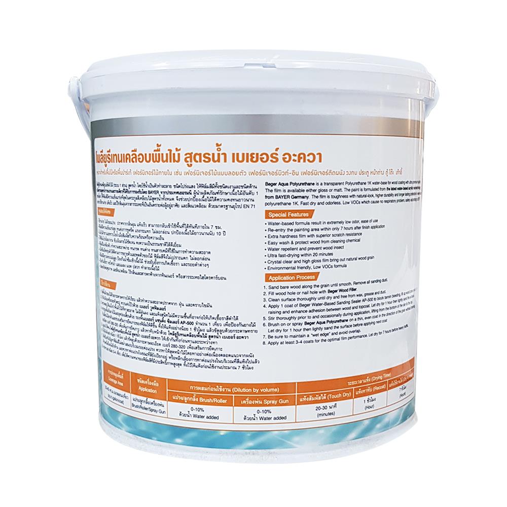 โพลียูรีเทนภายใน BEGER AQUA AP180 1K ด้าน 1 แกลลอน
