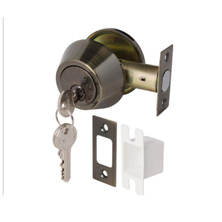 กุญแจลิ้นตาย 1 ด้าน HAFELE 911.22.398 สีทองเหลืองรมดำ