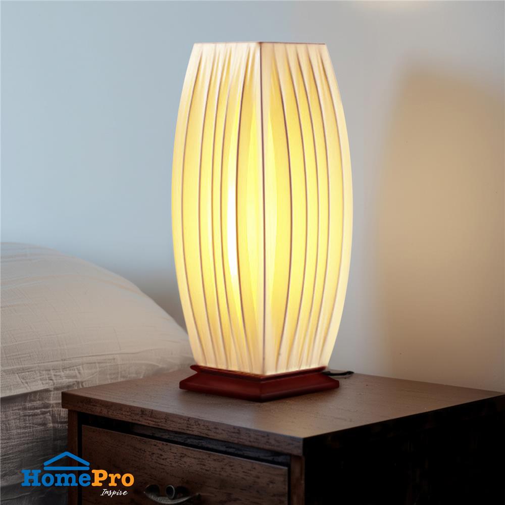 ไฟตั้งโต๊ะ CONTEMPORARY MT84340 CARINI พลาสติก ครีม