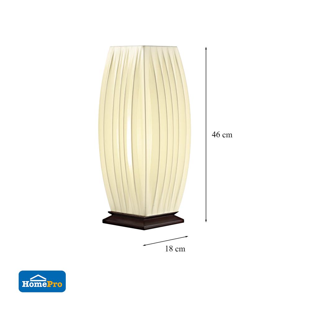 ไฟตั้งโต๊ะ CONTEMPORARY MT84340 CARINI พลาสติก ครีม