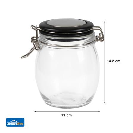 ขวดโหลแก้วกลม-M ฝาสปริงขอบดำ_5