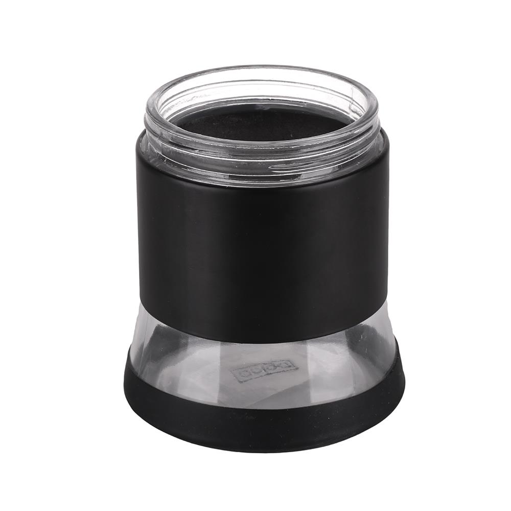 ขวดโหลแก้วกลมฝาเกลียว S สีดำ