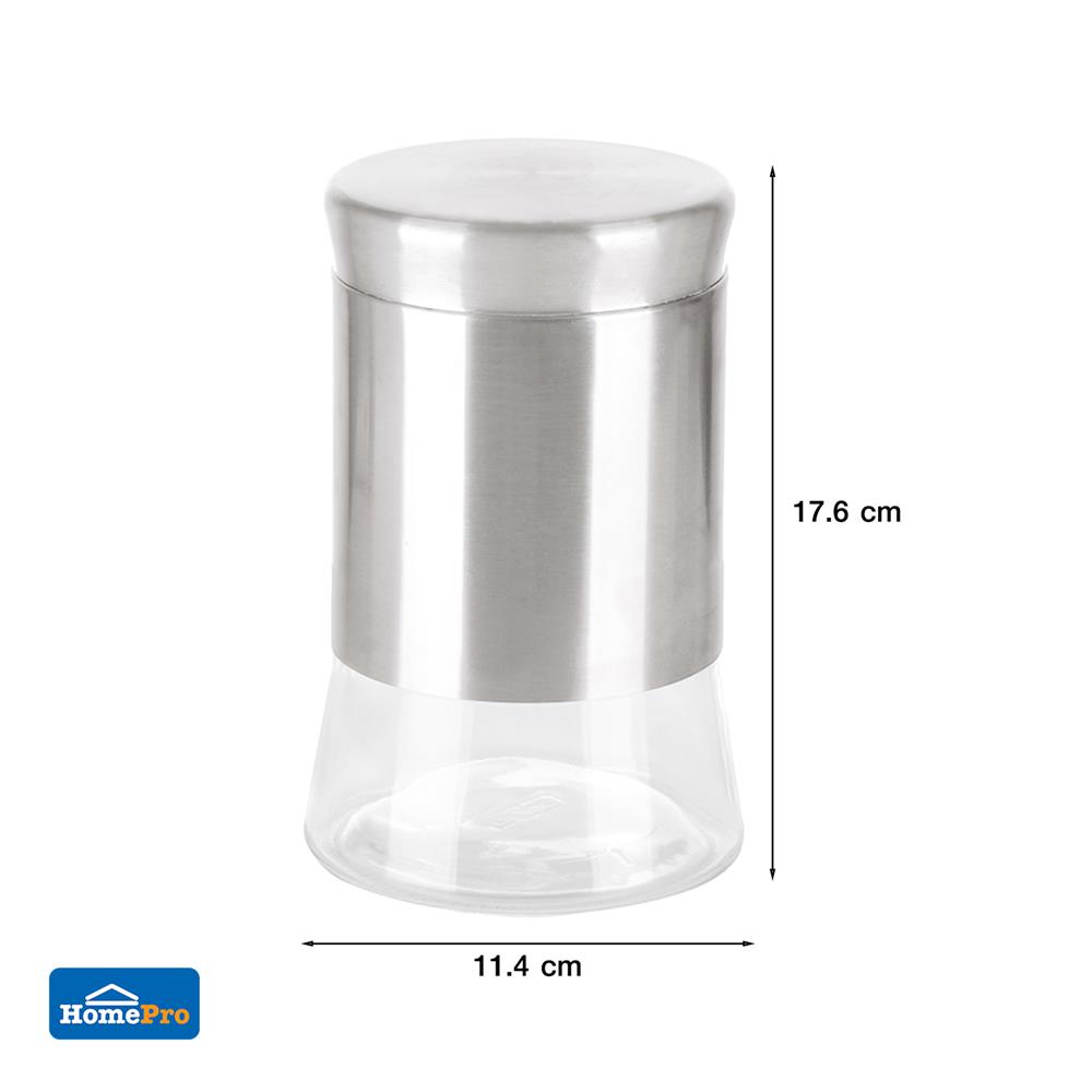 ขวดโหลแก้วกลมฝาเกลียว M